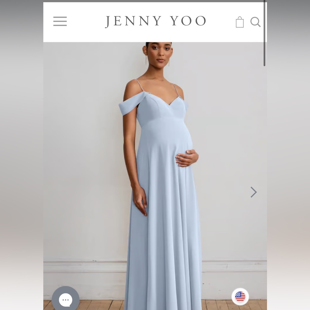 Jenny Yoo Priya Maternity dress size 10 Whisper Blue